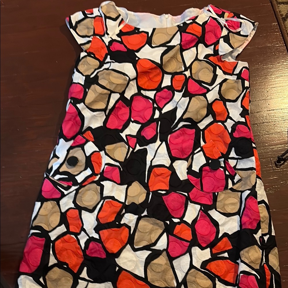 Vibrant Abstract Patterned Dress - Picture 3 of 7